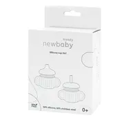 Canuta, New Baby, Cu manere si gura de scurgere care poate fi folosita de sine statatoare sau cu pai, 50% silicon, 50% otel inoxidabil, Fara BPA, 0 luni+, Green BYN56991