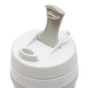Canuta pliabila, New Baby, Poate fi agatata la carucior, rucsac sau geanta, Perfecta pentru calatorii, Din silicon, Fara BPA, Capacitate 350 ml, Grey BYN56996