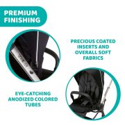 Carucior copii 2 in 1 Chicco One4Ever, 2 sezuturi sport, SilverLeaf/Desert, de la nastere la 22Kg CHC7988130+7946125+79685-8
