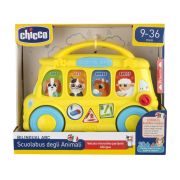 Jucarie bilingva interactiva Chicco autobuzul scolar, italiana-engleza, 9-36luni CHC1129700-1
