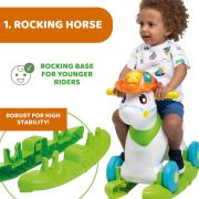 Jucarie evolutiva Chicco 3 in 1, calutul Baby Rodeo si prietenii, 1-3ani CHC11314-1