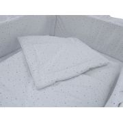 Lenjerie MyKids Little Stars Albastru 4+1 Piese 120x60 MYK00008902