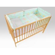 Lenjerie MyKids TEDDY STELUTE Turquoise M1 4+1 Piese 120x60 cm MYK00005318