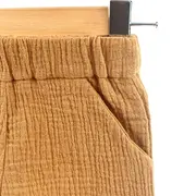 Pantaloni scurti de vara pentru copii, din muselina, Biscuit, 2-3 ani KDEPSVCM23BISCUIT