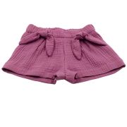 Pantaloni scurti pentru copii, din muselina, cu talie lata, Lavender, 2-3 ani KDEPSVMTL23LAVENDER