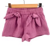 Pantaloni scurti pentru copii, din muselina, cu talie lata, Lavender, 5-6 ani KDEPSVMTL56LAVENDER
