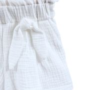 Pantaloni scurti pentru copii, din muselina, cu talie lata, Pearl, 5-6 ani KDEPSVMTL56PEARL