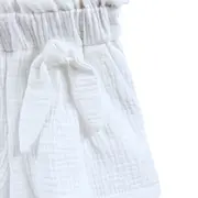 Pantaloni scurti pentru copii, din muselina, cu talie lata, Pearl, 6-7 ani KDEPSVMTL67PEARL