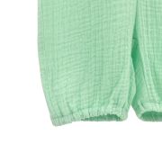 Salopeta scurta de vara pentru copii, din muselina, Minty, 3-6 luni KDESVM36MINT