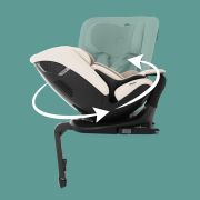 Scaun auto rotativ 360 Silver Cross Motion 2 All Size Almond ERFSX452.AM