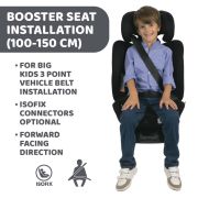 Scaun auto rotativ Chicco Unico EVO i-Size, BlackAir (Negru), de la nastere pana la 12 ani (40-150 cm) CHC8703172-8