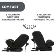 Scaun auto rotativ Chicco Unico EVO i-Size, BlackAir (Negru), de la nastere pana la 12 ani (40-150 cm) CHC8703172-8