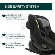 Scaun auto rotativ cu baza isofix Chicco Seat 105 i-Size, Posh Black, 40-105cm, de la nastere pana la 4 ani CHC8711433-8