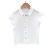 Camasa cu nasturi de vara pentru copii, din muselina, Pearl, 110-116 cm (5-6 ani) KDECNVCM56PEARL