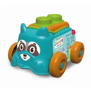 Clementoni - Jucarie educationala Soft Clemmy catel albastru cu cuburi moi ARTCL17488