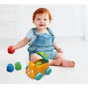 Clementoni - Jucarie educationala Soft Clemmy catel portocaliu cu cuburi moi ARTCL17487