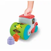 Clementoni - Jucarie educationala Soft Clemmy compactor de cuburi pentru dezvoltarea senzoriala si motorie a copiilor ARTCL17495