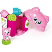 Clementoni - Jucarie educationala Soft Clemmy cos Pisicuta cu cuburi de constructie moi si lavabile ARTCL17768