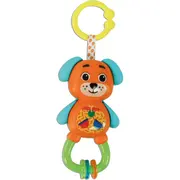 Clementoni - Set cadou bebelusi pentru dezvoltarea multisenzoriala ce include zornaitoare catel chei pentru dentitie si paturica de confort ARTCL17804