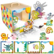 Headu - Set creativ Cub din lemn creeaza povesti magice 3-6 ani ARTHE60568