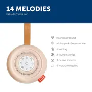 Jucarie calmanta portabila Suzy Deluxe, 14 melodii, Zazu Kids TNAZA-SUZYDELUXE-01