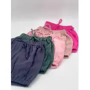 Pantaloni bufanti de vara pentru copii, din muselina,  Blushing Pink, 12-24 luni KDEPBM1218BP