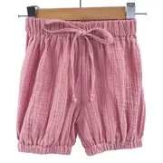 Pantaloni bufanti de vara pentru copii, din muselina,  Blushing Pink, 12-24 luni KDEPBM1218BP