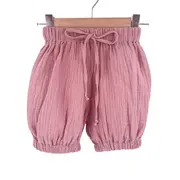 Pantaloni bufanti de vara pentru copii, din muselina,  Blushing Pink, 2-3 ani KDEPBM23BP
