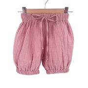 Pantaloni bufanti de vara pentru copii, din muselina,  Blushing Pink, 3-6 luni KDEPBM36BP
