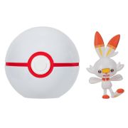 Pokemon - Set 2 figurine Clip n Go, Scorbunny with Premier Ball W19 BKFPKW3642