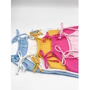 Top cu snur pentru copii, din muselina, Lemonade, 4-5 ani KDETSM45LEMON