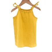 Top cu snur pentru copii, din muselina, Lemonade, 4-5 ani KDETSM45LEMON