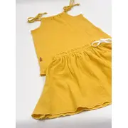Top cu snur pentru copii, din muselina, Lemonade, 4-5 ani KDETSM45LEMON