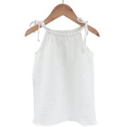 Top cu snur pentru copii, din muselina, Pearl, 12-18 luni KDETSM1218PEARL