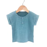 Tricou cu capse de vara pentru copii, din muselina, Cold Ice, 6-7 ani KDETCM67COLDICE