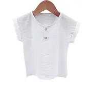Tricou cu capse de vara pentru copii, din muselina, Pearl, 2 -3 ani KDETCM23PEARL