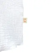 Tricou cu volanase la maneci pentru copii, din muselina, Pearl, 3-4 ani KDETMV34PEARL