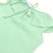 Tricou cu volanase pentru copii, din muselina, Minty, 6-7 ani KDETVCM67MINT