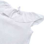 Tricou cu volanase pentru copii, din muselina, Pearl, 2-3 ani KDETVCM23PEARL