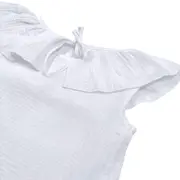 Tricou cu volanase pentru copii, din muselina, Pearl, 3-4 ani KDETVCM34PEARL