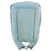 Baby Nest Bubble Blue- culcus bebelus pentru dormit, reversibil, multifunctional 100 x 60 cm KDEBN100BBLU