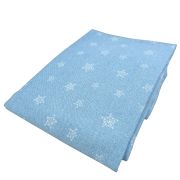 Cearceaf din jersey "Stars in your eyes-Blue", cu elastic, 52x95 cm KDECE5295STEYEB
