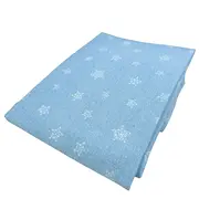 Cearceaf din jersey "Stars in your eyes-Blue", cu elastic, 60x120 cm KDECE60120STEYEB