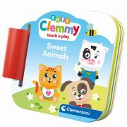 Clementoni - Set de joaca educational Soft Clemmy cu animalute 6 cuburi moi si carticica ARTCL17849