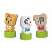 Clementoni - Set de joaca educational Soft Clemmy cu animalute 6 cuburi moi si carticica ARTCL17849