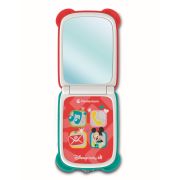 Clementoni - Telefon flip Mickey Mouse care dezvolta abilitatile motorii fine si simtul tactil ARTCL17514