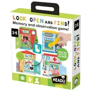 Headu - Joc Montessori observa deschide si gaseste care antreneaza memoria si observatia 2-5 ani ARTHE60544