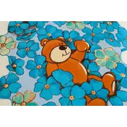 Lenjerie de pat copii, KidsDecor, Ursulet in flori KDE60120URSINFLORI