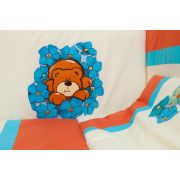 Lenjerie de pat copii, KidsDecor, Ursulet in flori KDE60120URSINFLORI