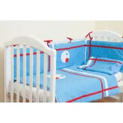 Lenjerie de pat doua piese Blue Dots KDELP2PBLUEDOTS